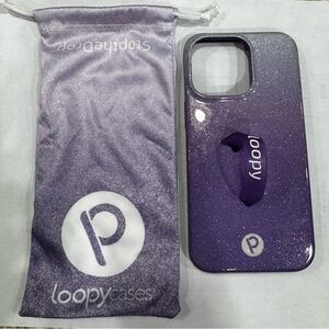 Loopy Case Sparkling Purple Phone Cover